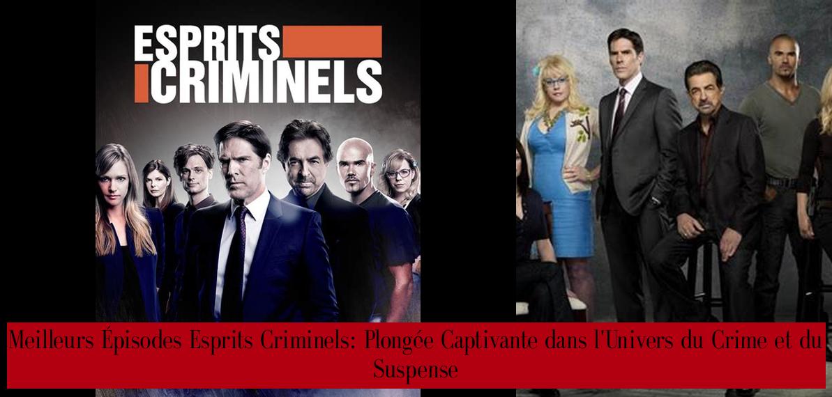 Meilleurs Épisodes Esprits Criminels Plongée Captivante dans l