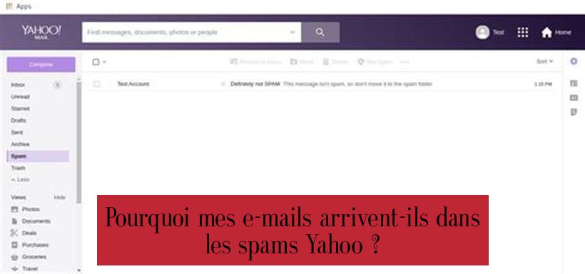 Pourquoi mes e-mails arrivent-ils dans les spams Yahoo ?