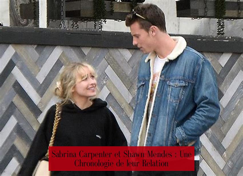 Sabrina Carpenter et Shawn Mendes : Une Chronologie de leur Relation