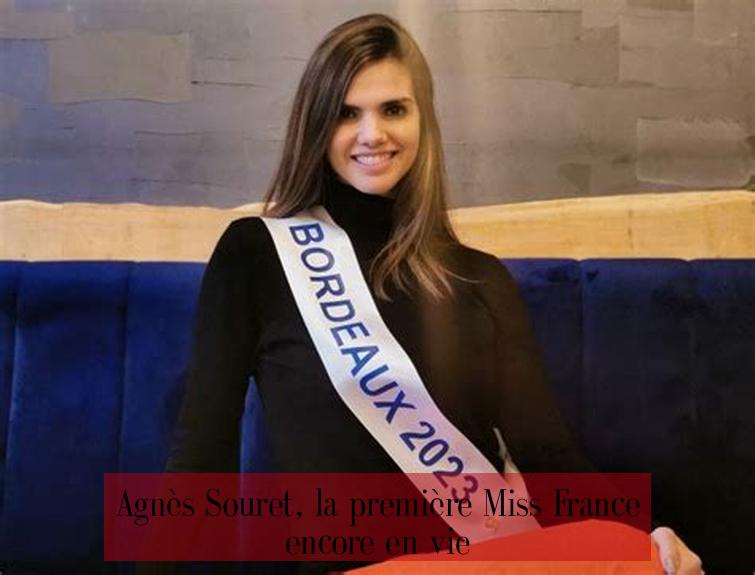 Agnès Souret, la première Miss France encore en vie