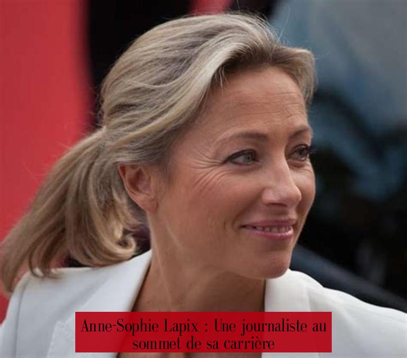 Anne-Sophie Lapix : Une journaliste au sommet de sa carrière