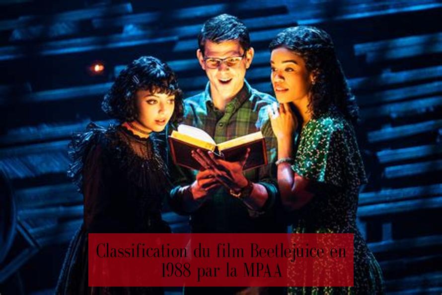 Classification du film Beetlejuice en 1988 par la MPAA