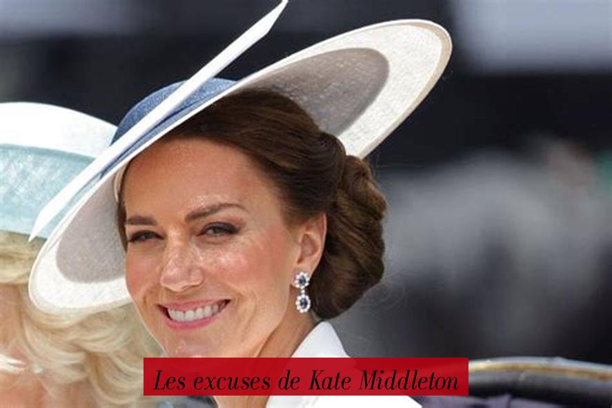 Les excuses de Kate Middleton