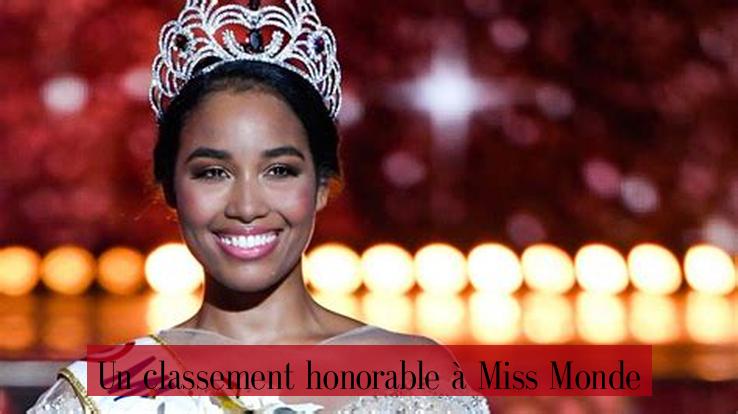 Un classement honorable à Miss Monde