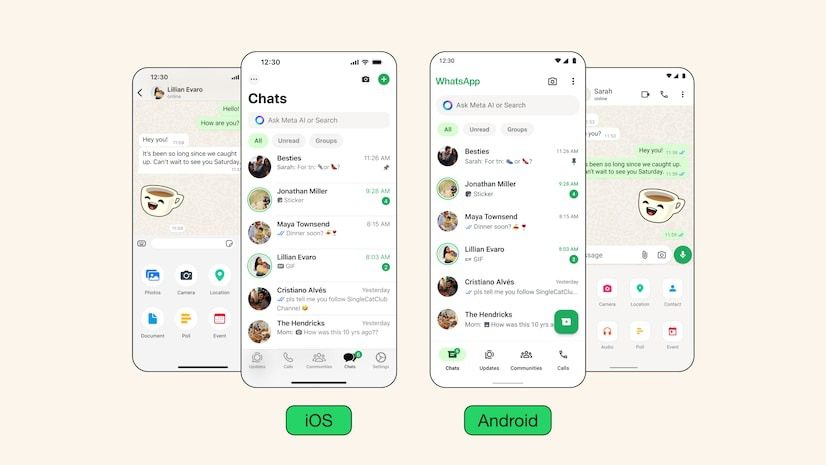 WhatsApp fait peau neuve avec une nouvelle palette de couleurs, de nouvelles icônes, et plus encore
