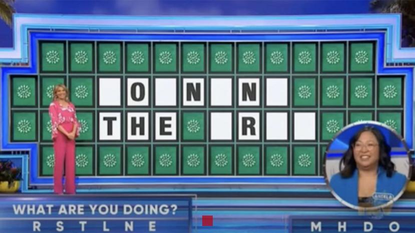 Wheel of Fortune puzzle guess mishap
