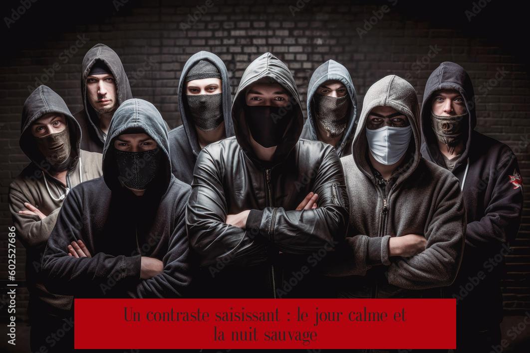Un contraste saisissant : le jour calme et la nuit sauvage
