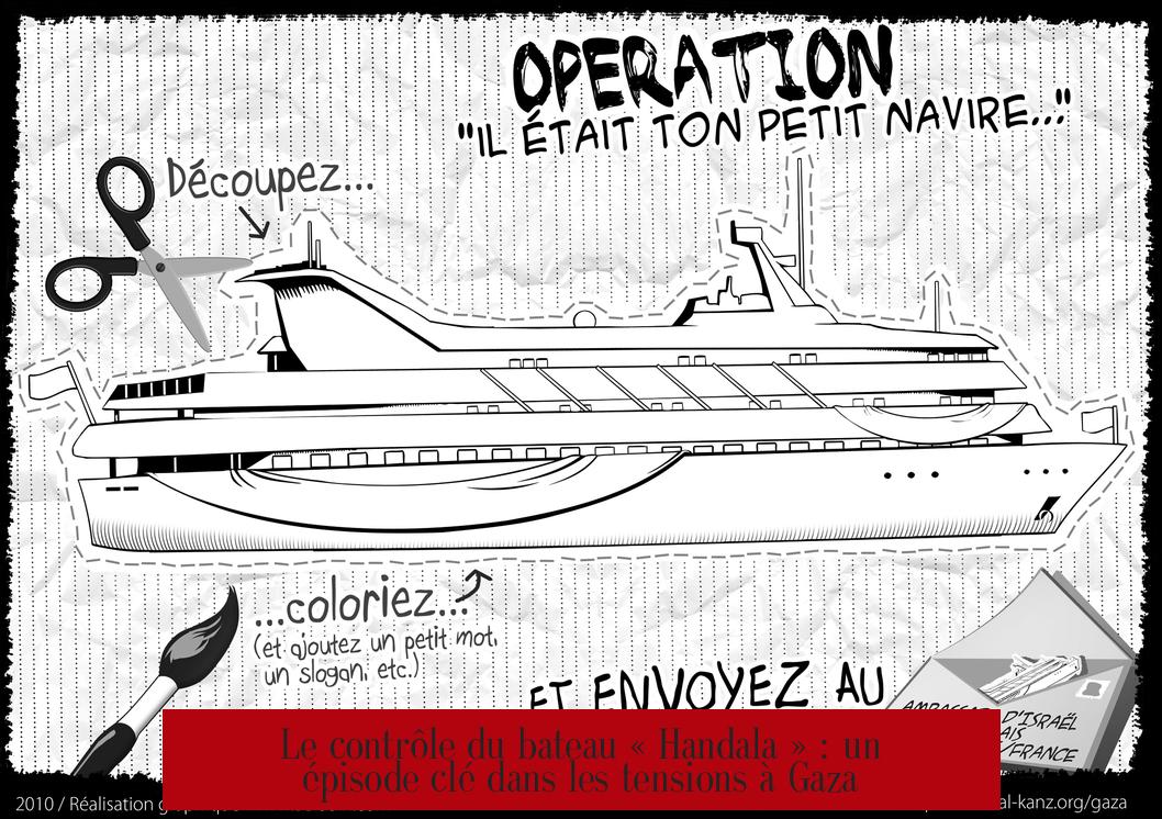 Le contrôle du bateau « Handala » : un épisode clé dans les tensions à Gaza