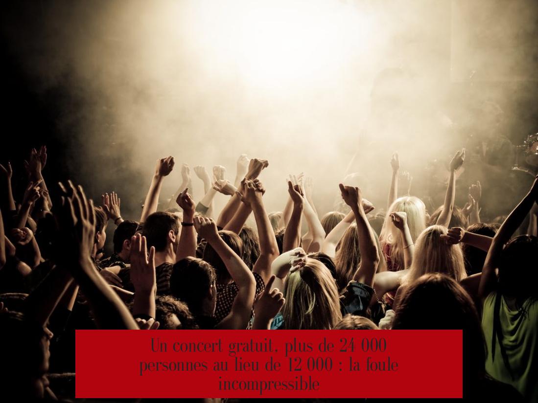 Un concert gratuit, plus de 24 000 personnes au lieu de 12 000 : la foule incompressible