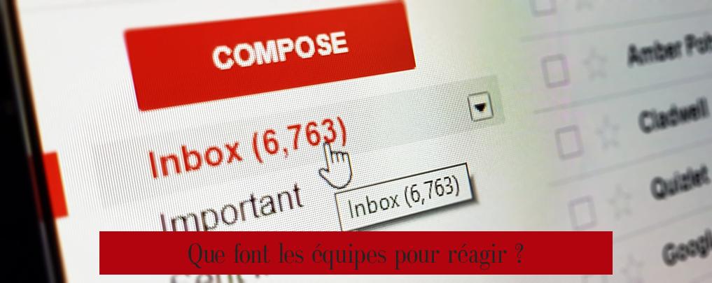 Que font les équipes pour réagir ?