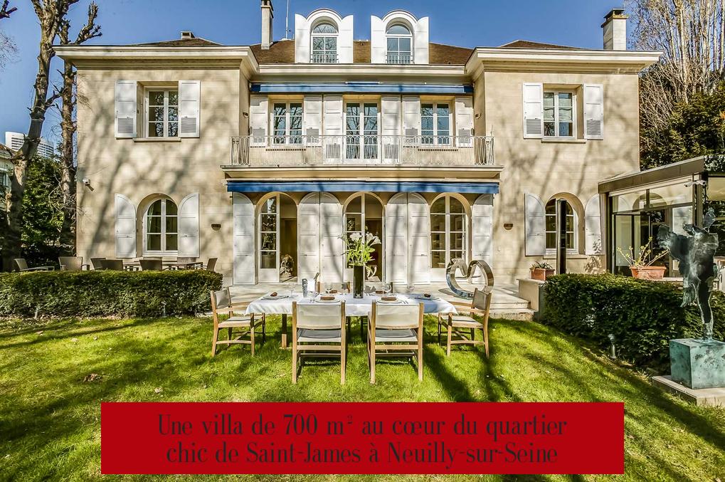 Une villa de 700 m² au cœur du quartier chic de Saint-James à Neuilly-sur-Seine