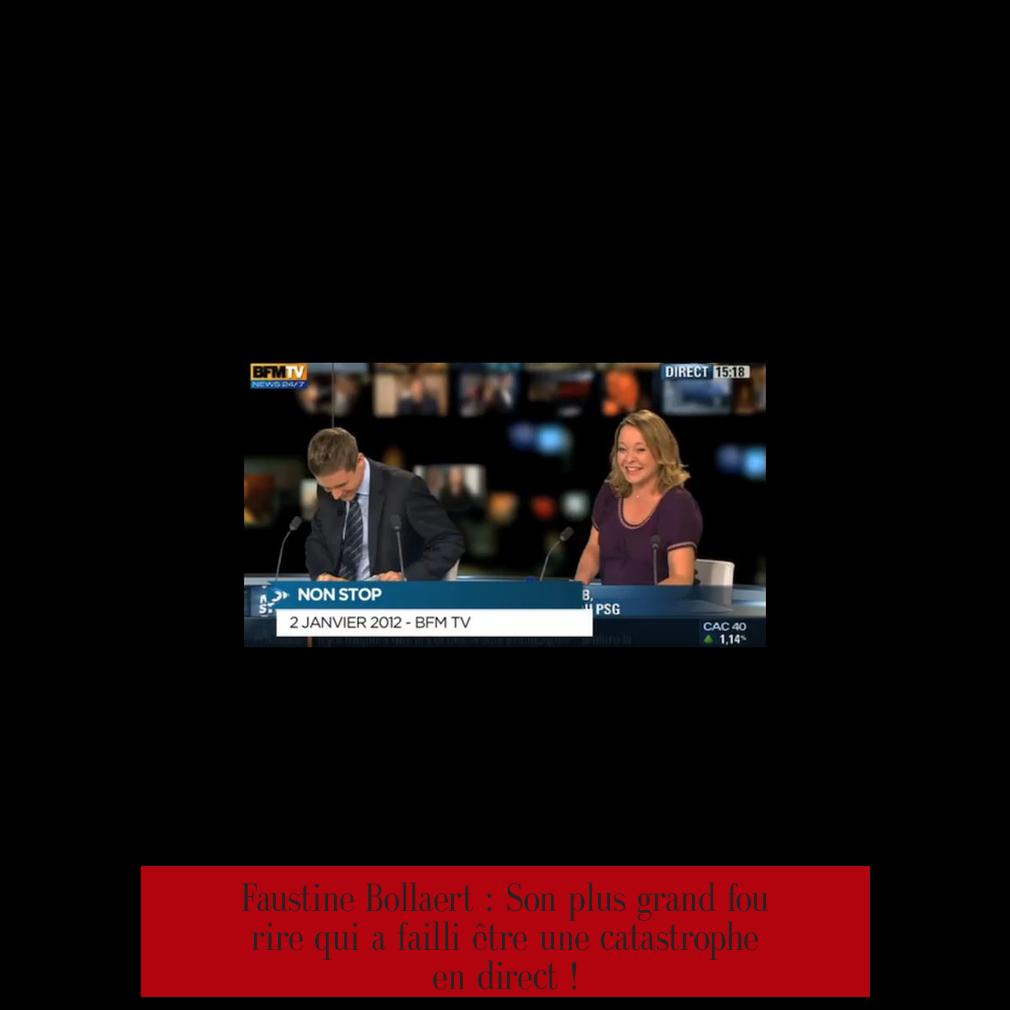 Faustine Bollaert : Son plus grand fou rire qui a failli être une catastrophe en direct !