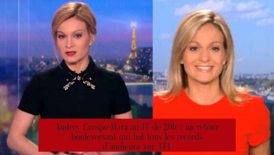 Audrey Crespo-Mara au JT de 20h : un retour bouleversant qui bat tous les records d’audience sur TF1
