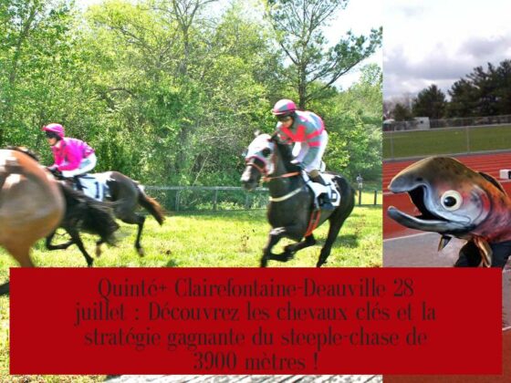 Quinté+ Clairefontaine-Deauville 28 juillet : Découvrez les chevaux clés et la stratégie gagnante du steeple-chase de 3900 mètres !