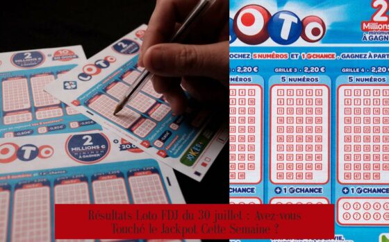 Résultats Loto FDJ du 30 juillet : Avez-vous Touché le Jackpot Cette Semaine ?