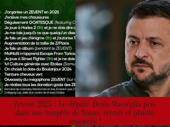 Zevent 2025 : Le député Denis Masséglia pris dans une tempête de haine, retrait et plainte annoncés !